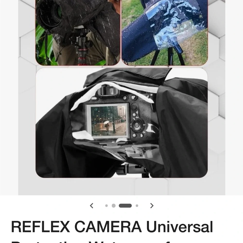 Reflex waterproof camera rain cover
